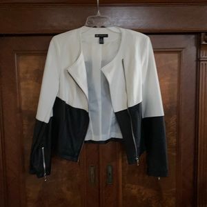 INC faux leather jacket size xs
